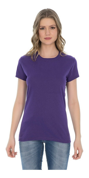 Playera Dama Cuello Redondo Morada