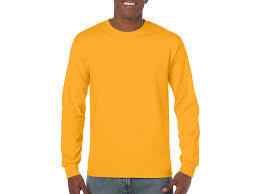 Playera Manga Larga Amarillo 