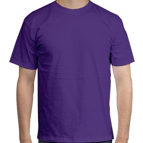 Playera Caballero Cuello Redondo Morada